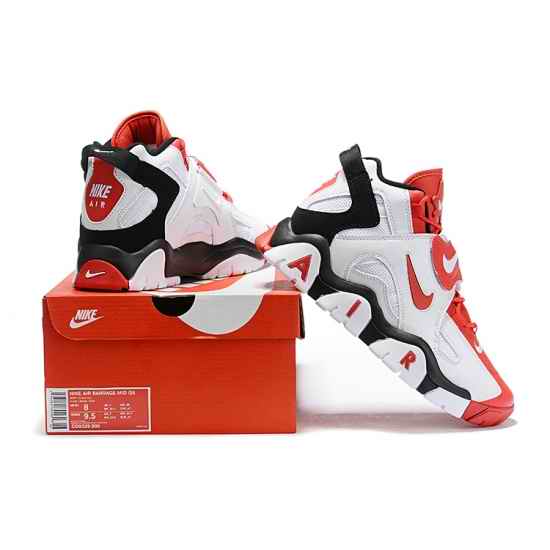 Nike Air Barrage Mid Cut Men Shoes White Red-2